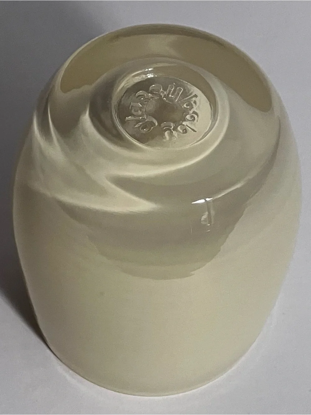 GLASSYBABY Pre-Triskelion HANDBLOWN Votive Candle Holder / IVORY CREAM / Seattle